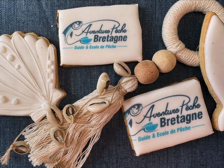 Biscuit logo Aventure pêche bretagne Roscoff