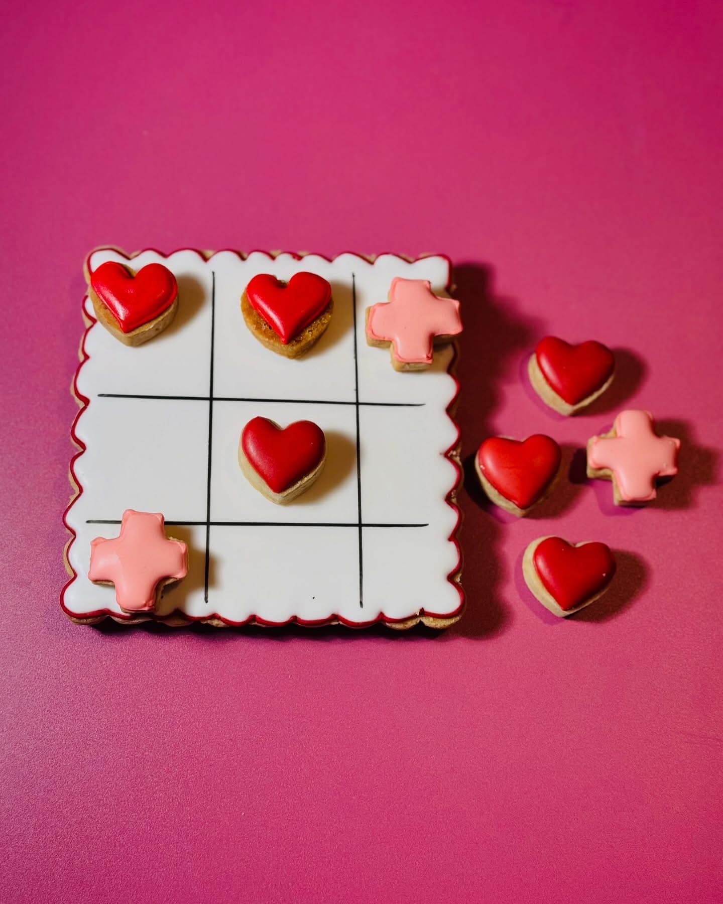 Biscuits morpion love, cœur